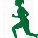 Illustration einer Person beim Sport
